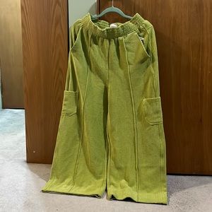 O Drapey Corduroy Wide Leg Pull-On Pant